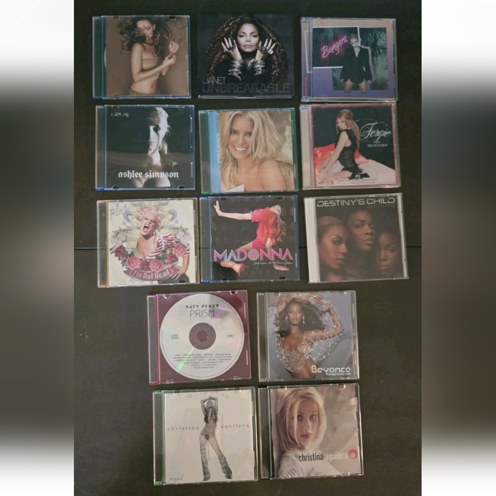 CD Lot Beyoncé Pink Madonna Katy Perry Mariah Carey Xtina Janet Jackson Fergie